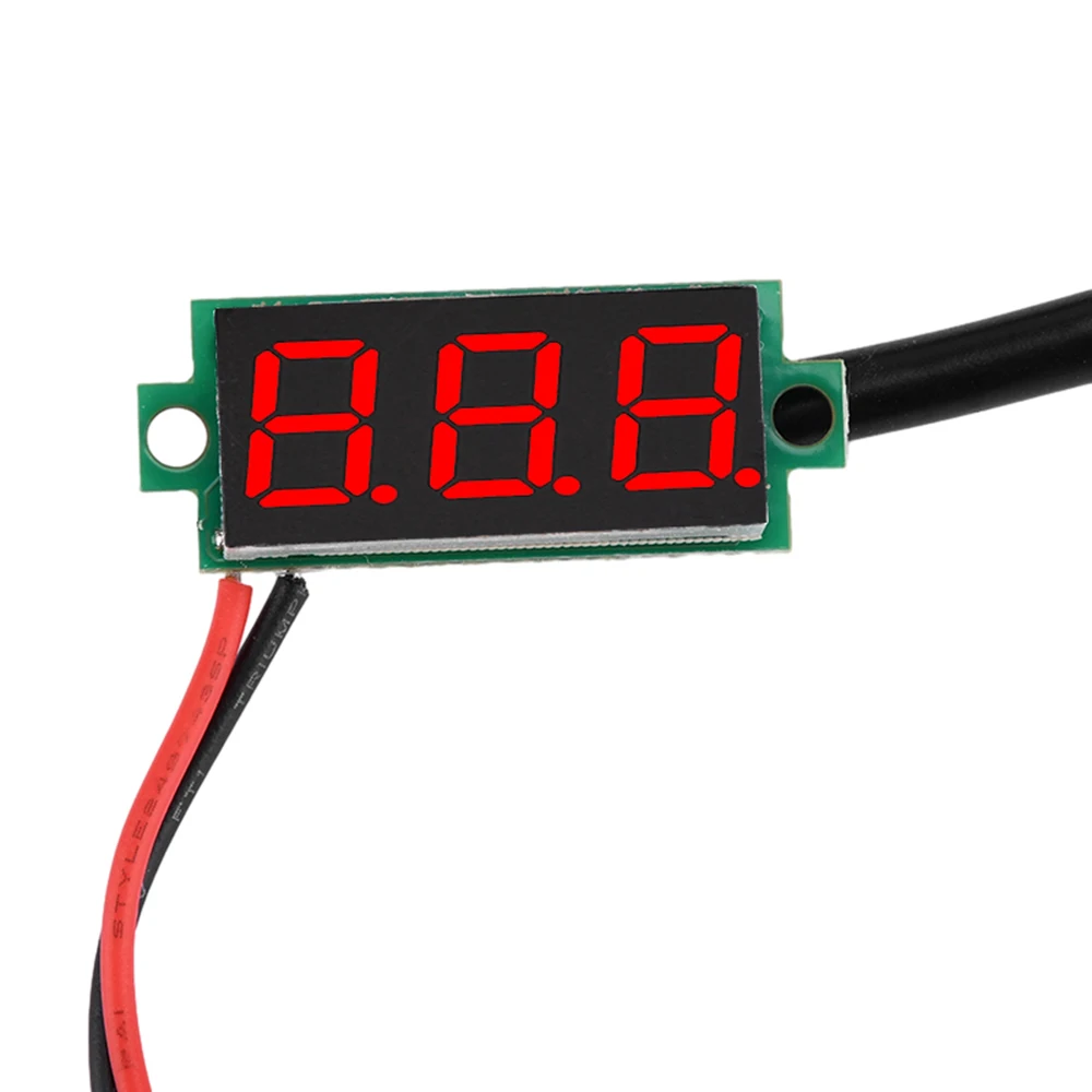 DC 4-28V 0.28 Inch LED Digital Thermometer Temperature Sensor Detector With NTC Waterproof Probe -50℃~125℃ High Precision