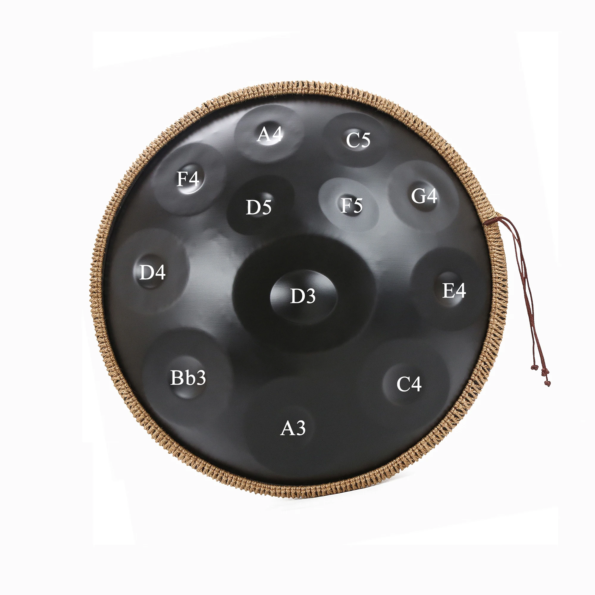 Handpan 432HZ 12 Notes D Minor, 22 Inch Pantam Drum , Steel Han Pan Drum, Yoga Meditation Musical Instruments