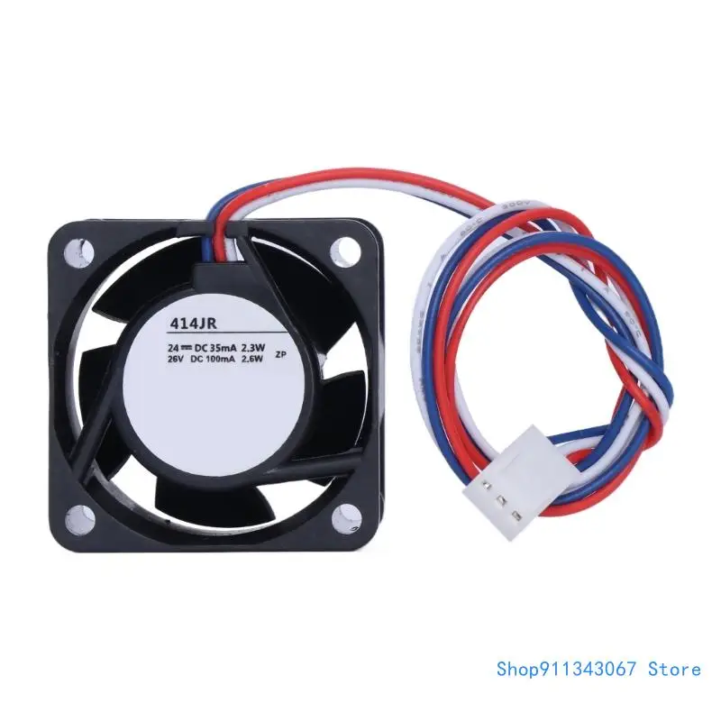 

Cooling Fan for 414JR 4x4x2.5 Inverter Coolers Fan 24V 35mA 2.3W 3Pin for Inverters Drop shipping