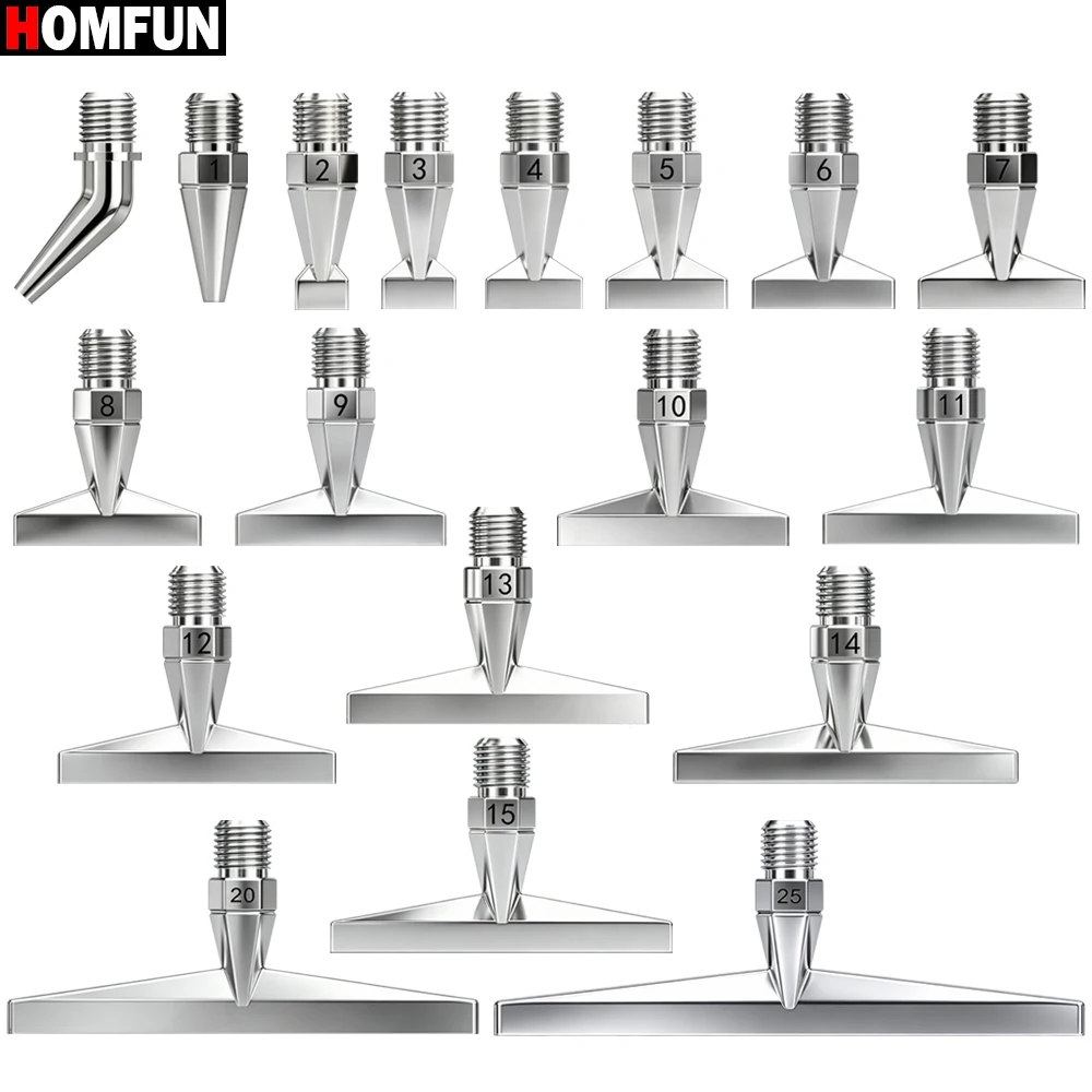 HOMFUN Ponta de Caneta para Pintura Diamante Resistente de 1-25 Pontas, Ferramenta Durável e Fina Multifuncional com Ponta Rosqueada para Bordado e Acessórios de Nail Art