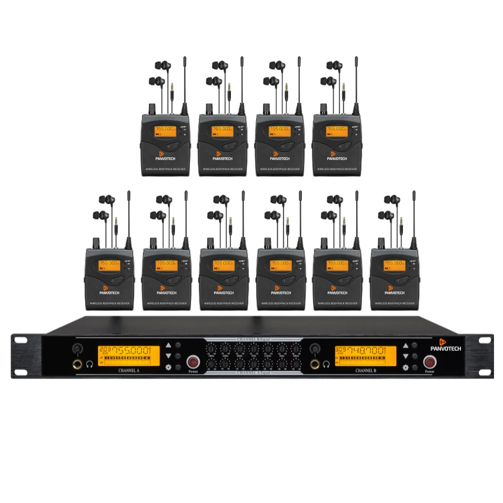 

Professional Multiple Bodypack 2 Channel In Ear Monitor Wireless In Ear Monitor System For Stage & Studio Sr 2050