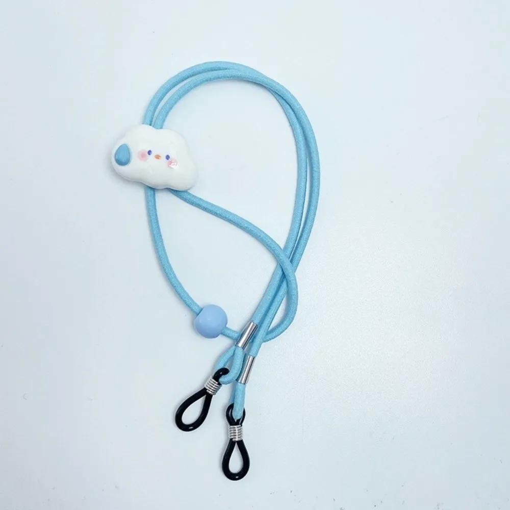 Kawaii Cartoon Children's Glasses Rope Chain Non-Slip Elastic Glasses Lanyard Hanging Neck Anti-Lost Neck Glasses Chain