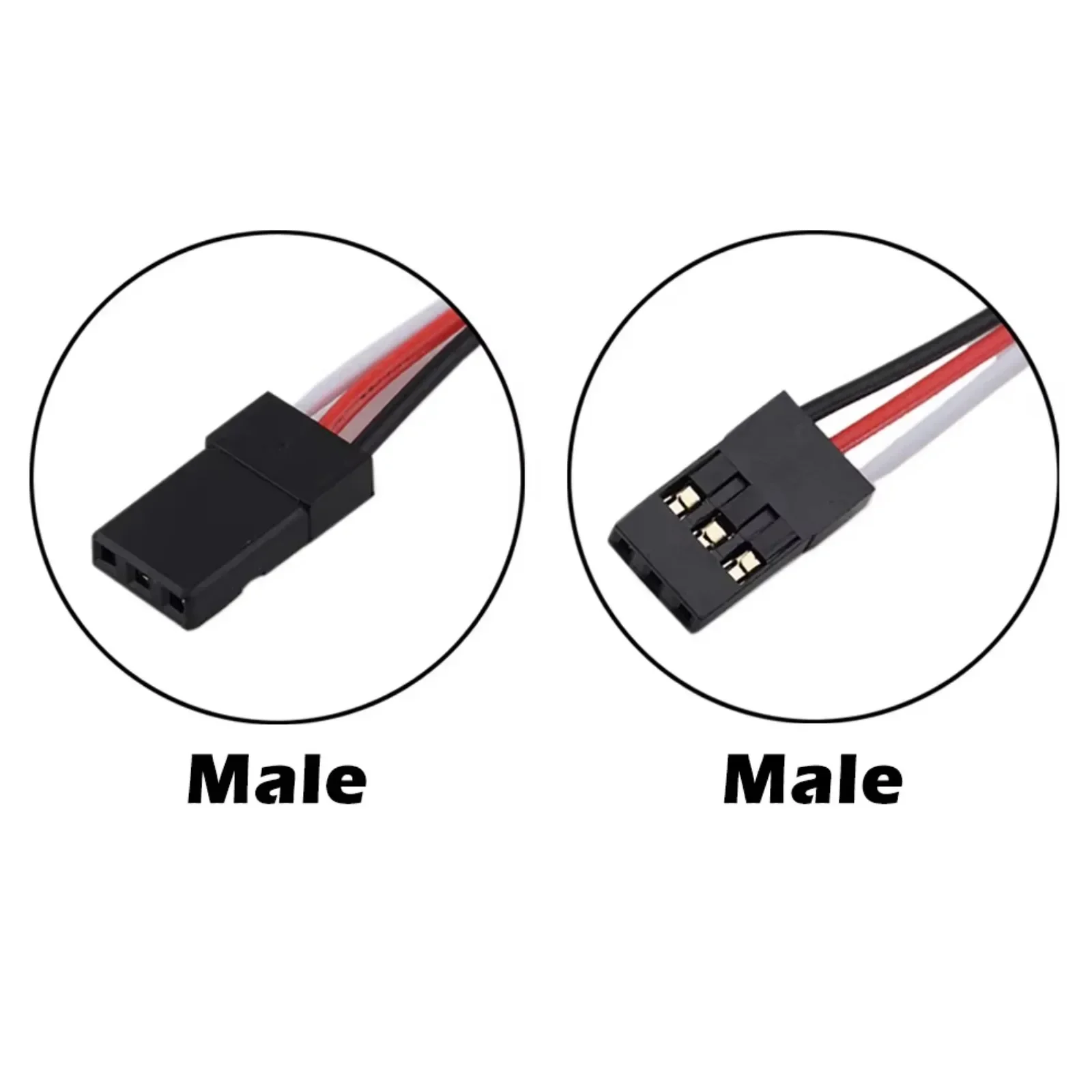 Cavo di prolunga servo con spina JR da 10 mm 60 core maschio a maschio AWG22 Servos Linea di collegamento per parti di automobili/robot RC