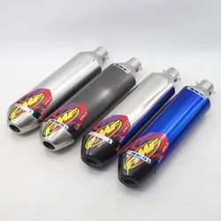 Inlet 51mm Motorcycle Exhaust Pipe Muffler FMF 4T Escape Moto with Bracket Universal for KTM 450 EXC RC390 DRZ 400 R1 R3 R6 etc