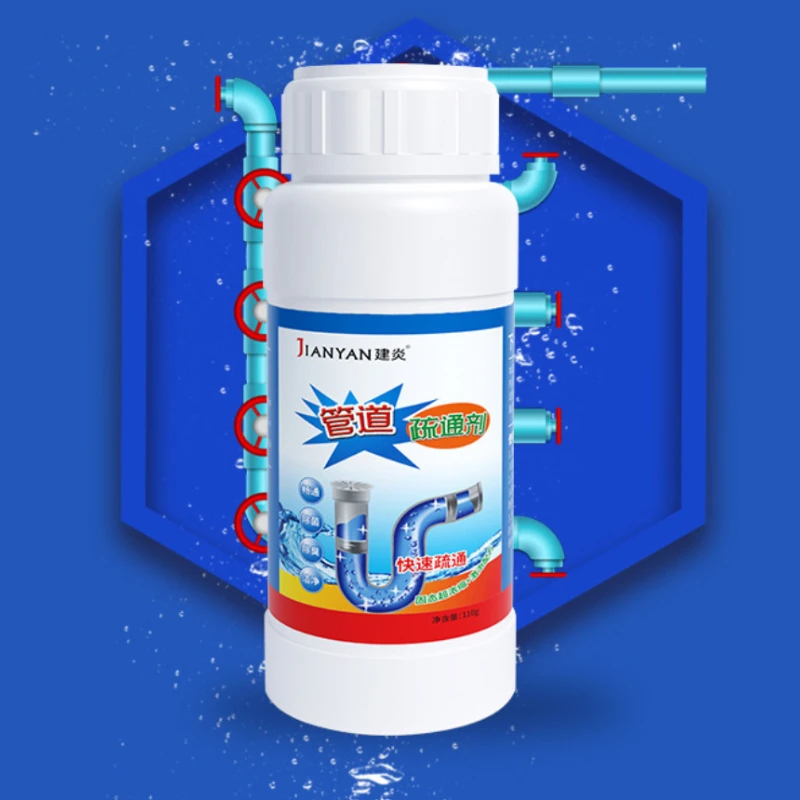 Powerful Drain Cleaner Toilet Pipe Kitchen Sink Oil Stain Strong Dissolving Clog Liquid Unclog Sewer Blockage Household Cleaning
