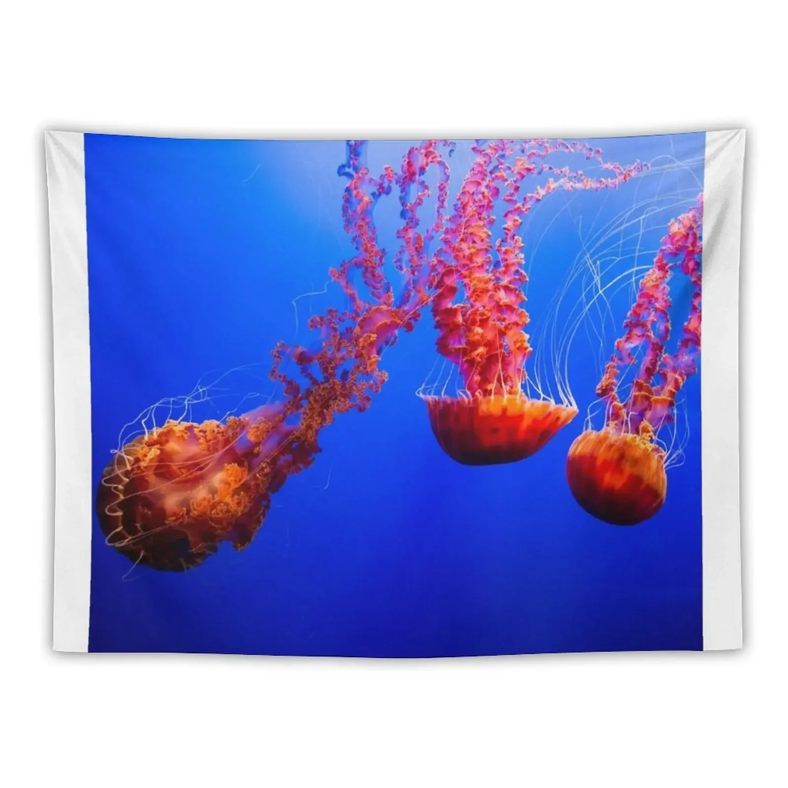 Jellyfish in the Deep Sea Tapestry Nordic Home Decor Mushroom Wall Decor Aesthetic Room Decorations Tapestry