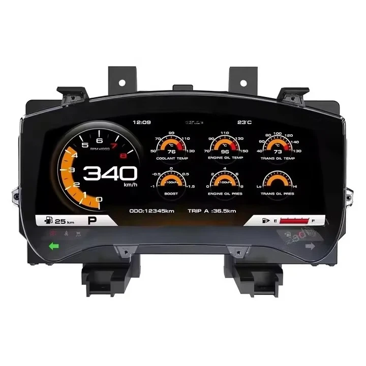 Car Auto Speedometer for GTR 2008-2023 LCD Digital Cluster Car Upgrade Dashboard Instrument
