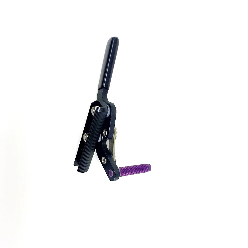 زوج واحد من التركيب العالمي لملحقات فرامل الكرسي المتحرك المصنوعة من سبائك الألومنيوم بالكامل #5