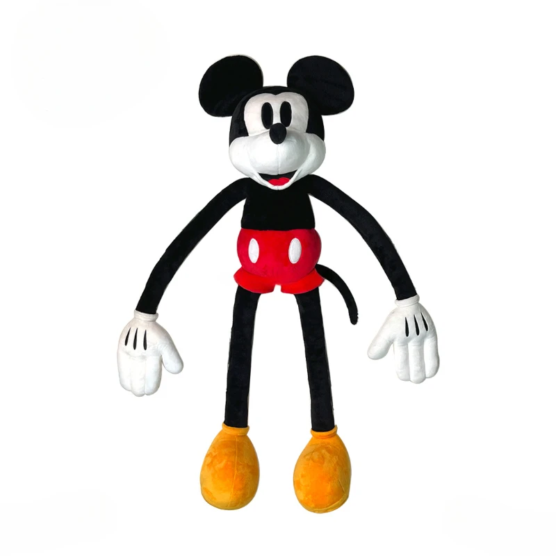 80cm Disney Cute Trendy Mickey Long Hands Long Feet Legs Can Bendable Plush Doll Home Handmade Decoration Birthday Gifts