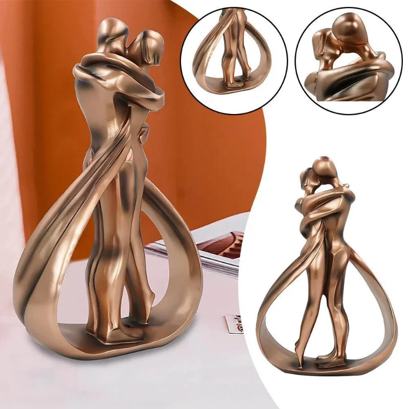 

Creative Dream Affection Character Sculpture Small Ornaments Resin Statue Crafts Home Living Room Decorations Modern Statue Gift