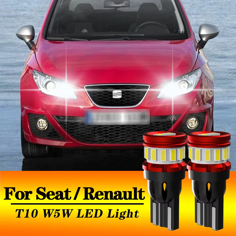 

BMTxms 2 шт. автомобильные светодиодные габаритные огни T10 W5W для Seat Ibiza 6K 6L 6J 6P 6F Leon Altea XL Alhambra Renault Twingo Clio Laguna 1 2