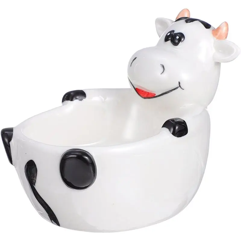 

【МЫШАЯ ПРЕДЛОЖЕНИЕ】 Миска для еды в форме коровы Миска для конфет и фруктов с забавными животными для закусок, салатов, макарон, сервировочное блюдо для супа