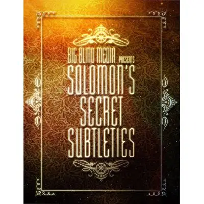 Solomon's Secret Subtleties by David Solomon,Magic Tricks