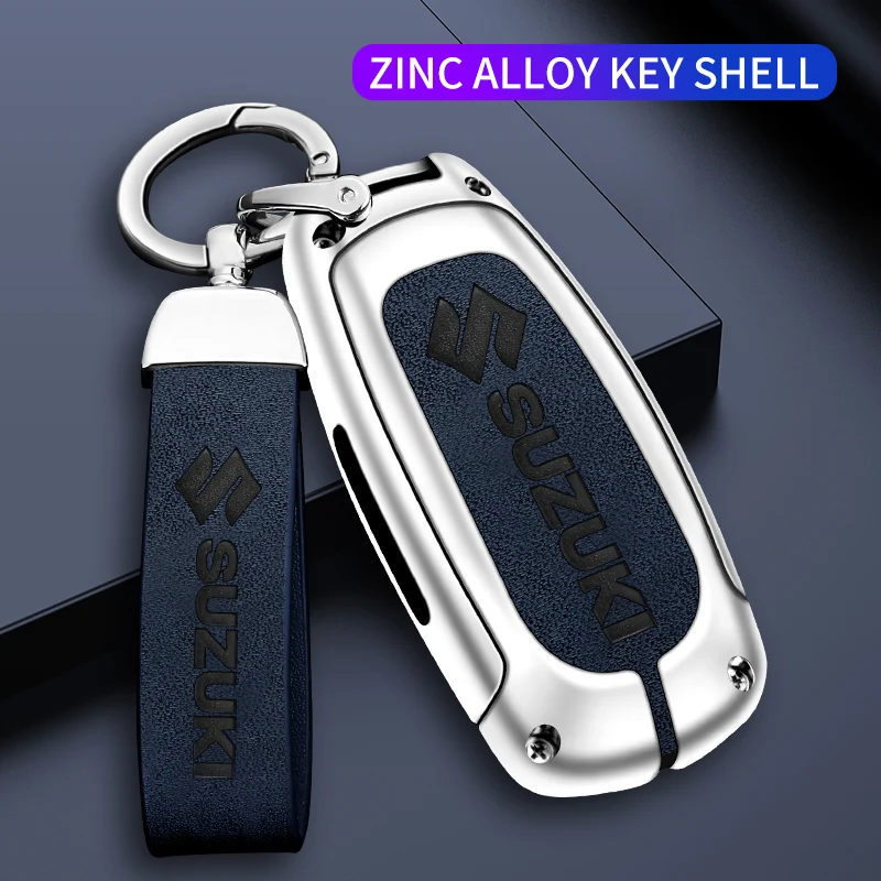 Car Key Case Cover Smart Remote Protector Shell Keychain For Suzuki Vitara Swift Ignis Kizashi SX4 Baleno Ertiga Samurai S-Cross