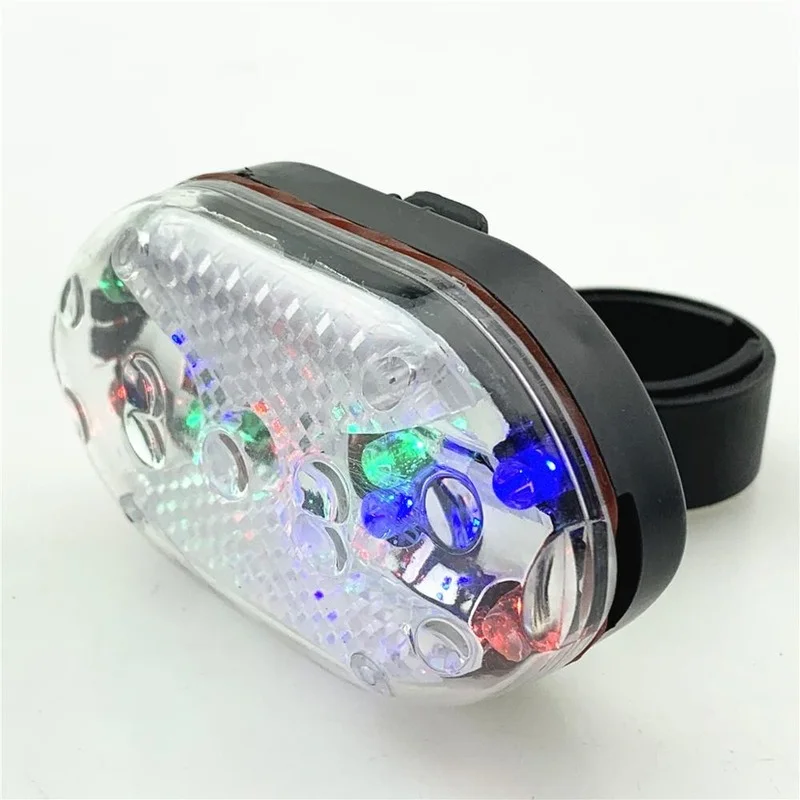 Night Riding Bike Taillights Colorful Mountain Bike Night Riding Colorful Led Super Bright Flashing Warning Lights