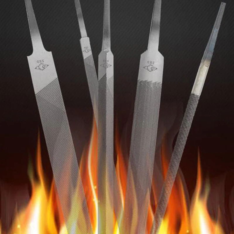 1PC 6/8 Inch Steel Files Middle Tooth Flat/Semicircle/Triangle/Circle Saw Files Sharpening Straightening Grinding Accessories