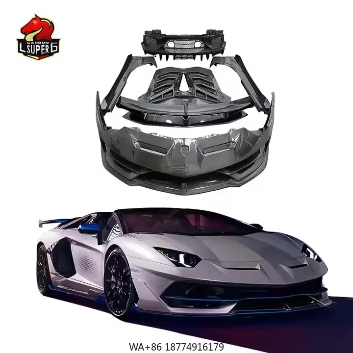 

BodyKit в стиле SVJ, автомобильные бамперы из углеродного волокна по индивидуальному заказу для Aventador LP700-4 LP720 LP750, комплекты кузова