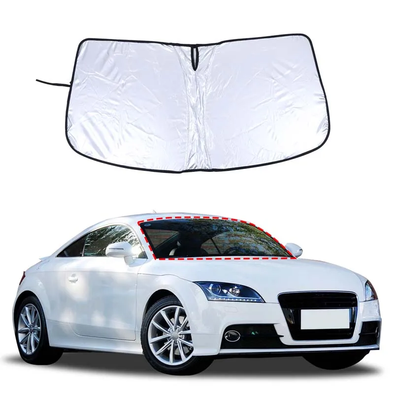 

For Audi TT 2008-2014 Aluminum foil /silver tape Automobile front windshield anti-ultraviolet sunshade car interior accessories