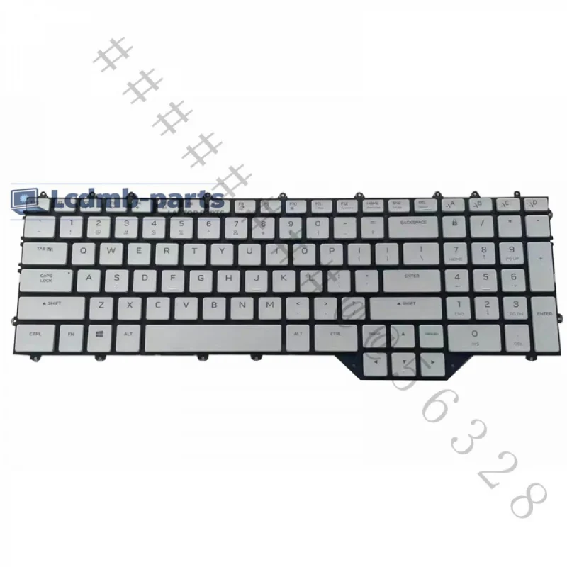 AZ+New White Cherry MX Mechanical Laptop Keyboard For Dell Alienware M17 R4 RGB Backlit Replacement Keyboard