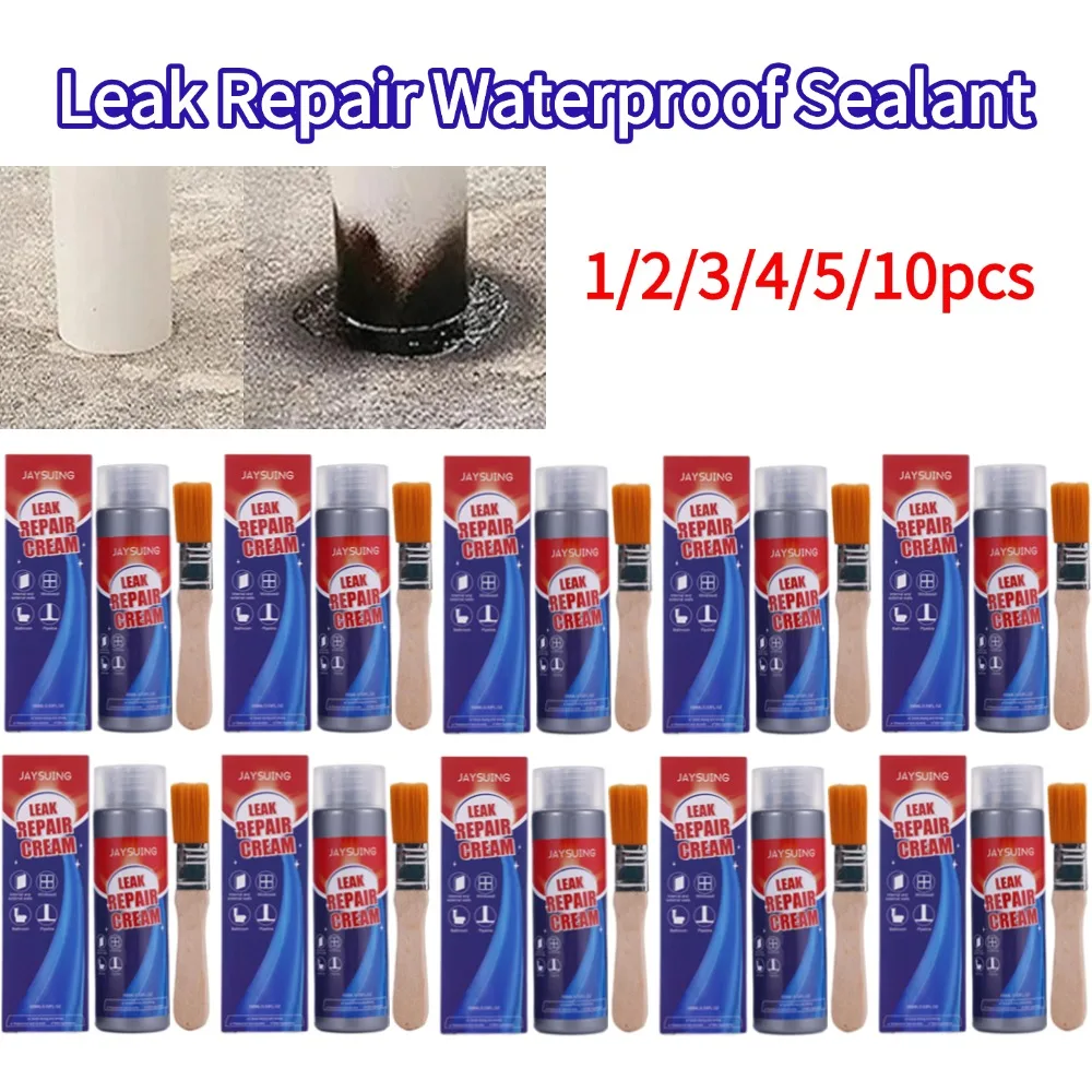 100ml Leak Repair Waterproof Sealant Super Strong Bonding Household Seal Repair Sealant Cream Seal Repair Tool 1/2/3/4/5/10pcs
