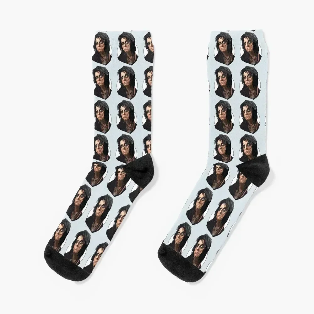 

alice cooper sheryl goddard Socks men cotton high quality hiphop Men Socks Luxury Brand Women's