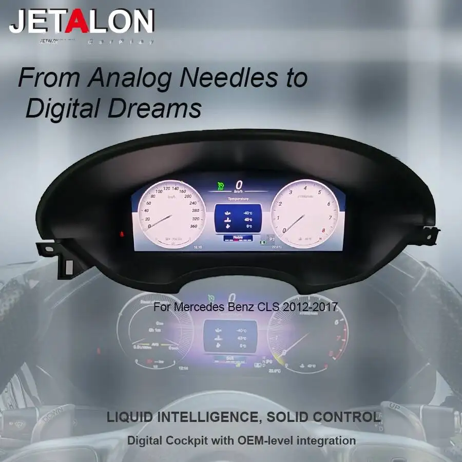Digital Dashboard Panel For Benz CLS 2012-2017 W218 Gps Speedometer Instrument Cluster Virtual Cockpit Tachometer Odometer Clock
