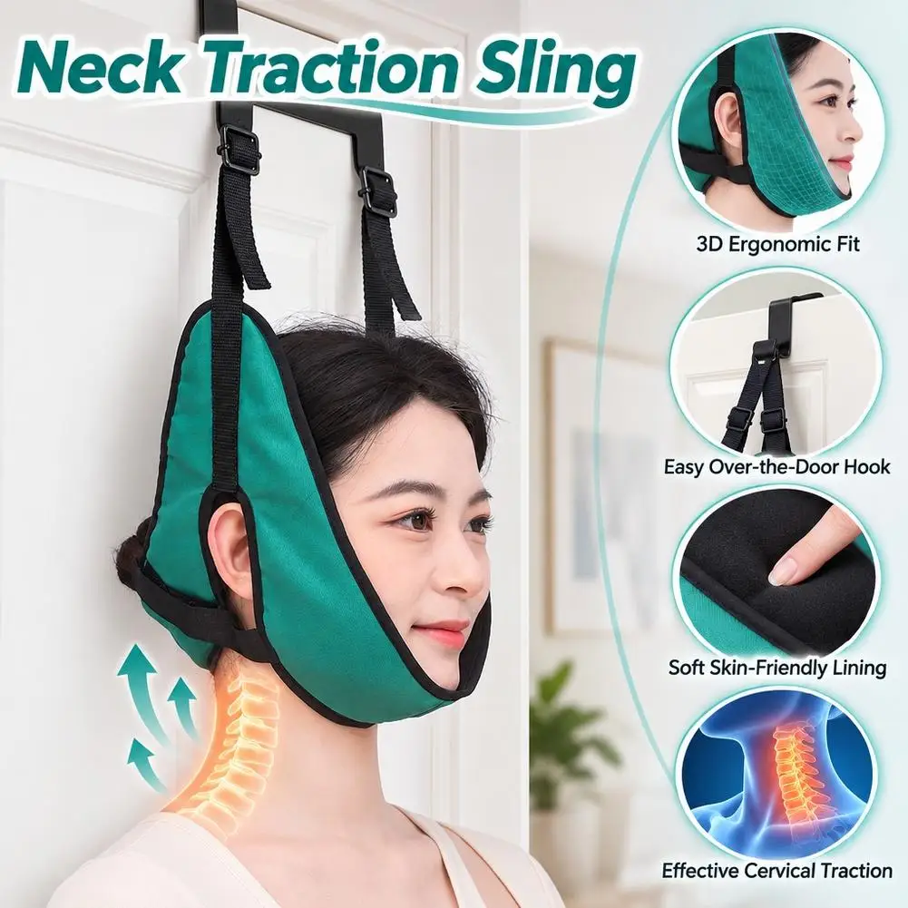 Upgraded Version Of Door Hanging Cervical Brace Household Neck Suspension Strap Relieve Breathabilit Strap
