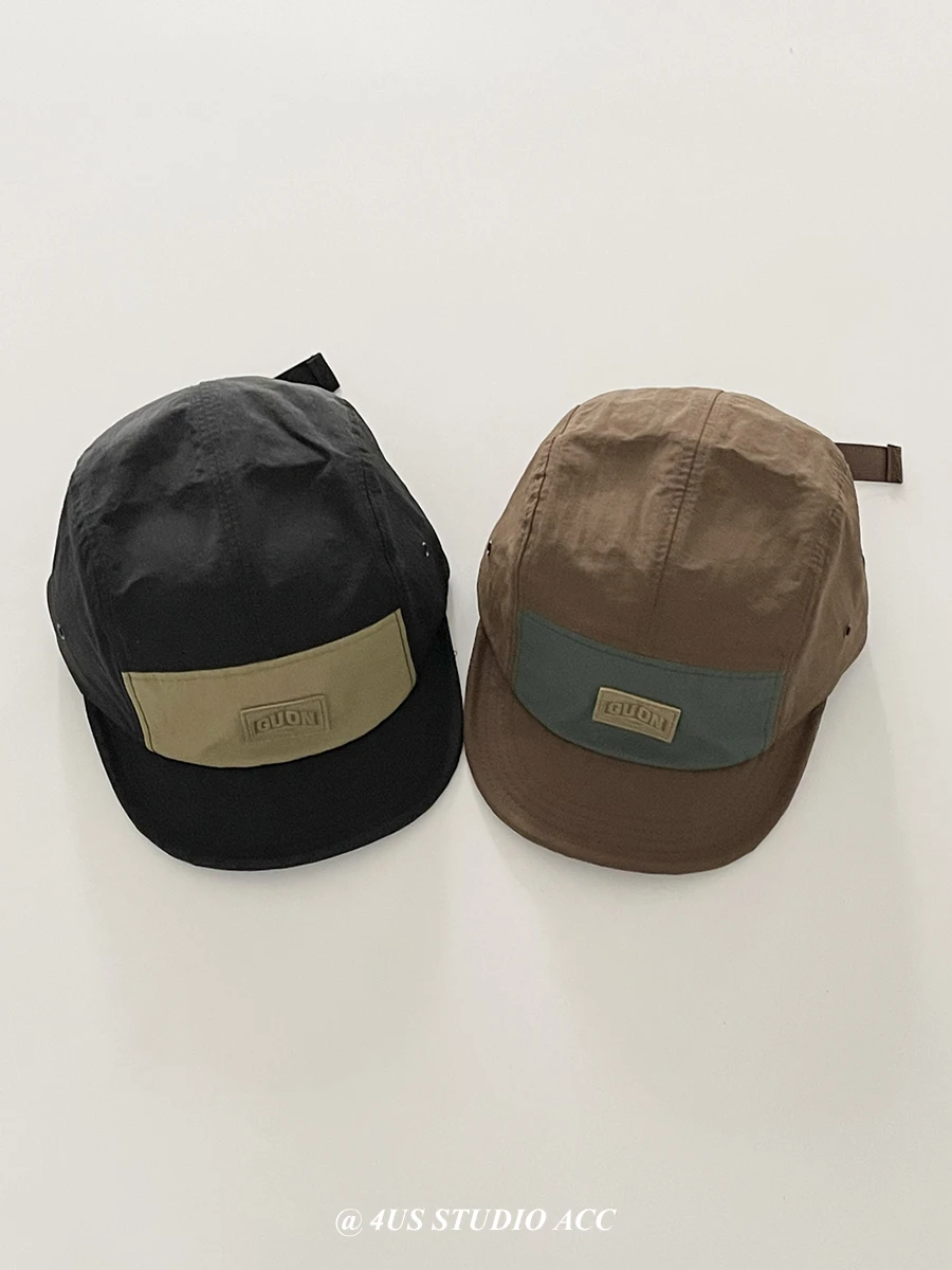 Five-Piece Hat Retro Short Brim Breathable Quick-Dry Baseball Cap Women\'s Overalls Wind Soft Top Hip Hop Baseball Cap Men
