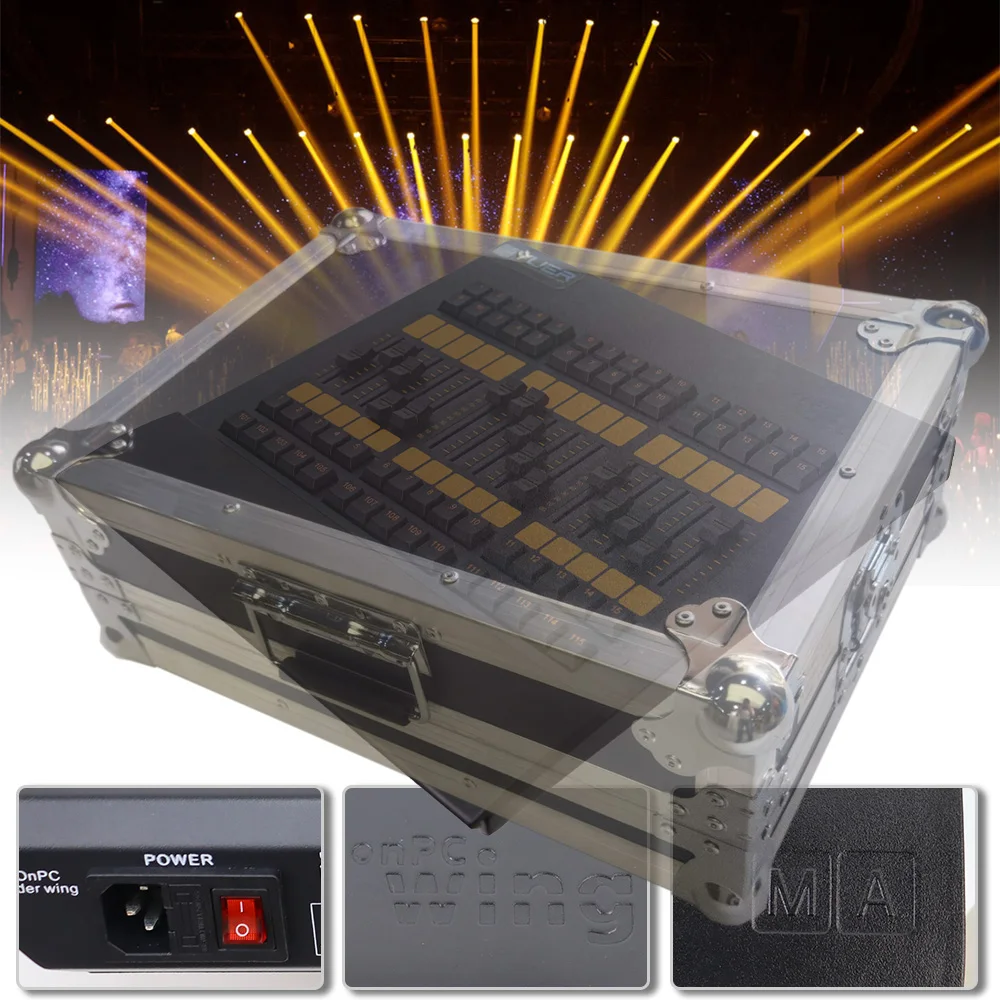 Consola de 2 M A Pc con Control de iluminación, ala Fader, DJ, Disco, luz de escenario, 512DMX, controlador para fiesta, Club, música, Bar,