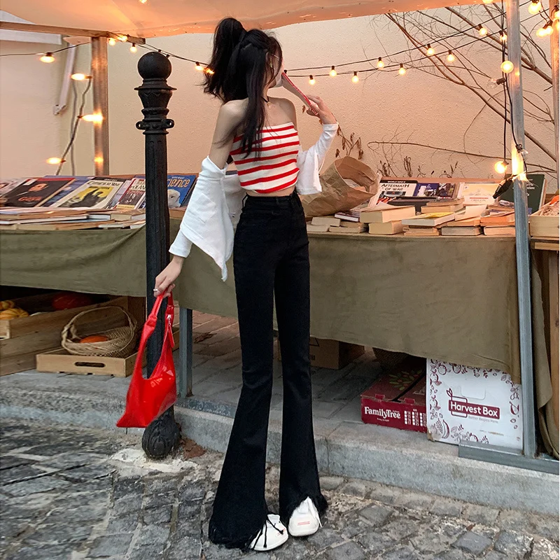 Meisjesjeans Herfstkleding Korea Dames Borduren Bloemenpatroon Artistiek Ontwerp Patchwork Mode Vintage Denim Alle Match