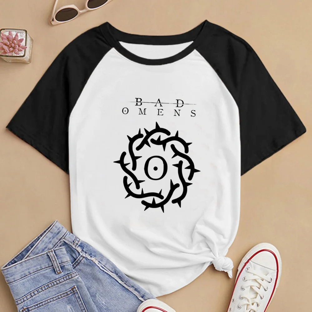 

Bad Omens t shirt women graphic streetwear manga top female manga 2000s comic clothing