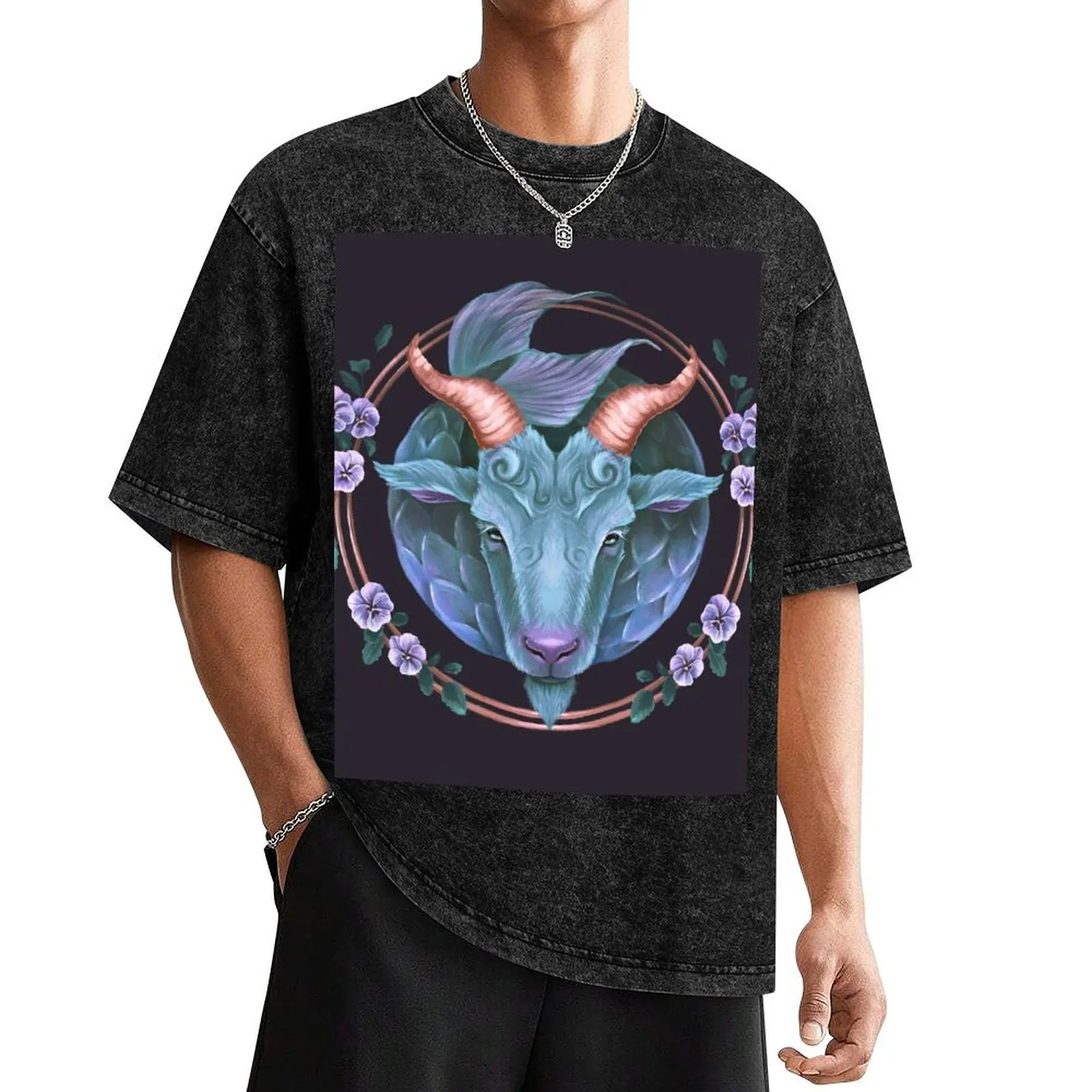

Capricorn ~ The Sea Goat T-Shirt summer shirt oversized t shirt sublime oversized t shirt men