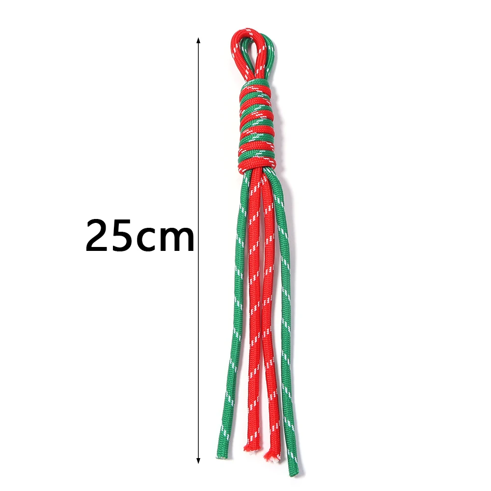 4 Stück kreative geflochtene Schlüsselbänder, bunte Nylonseile, verlustsichere Knotenfäden zum Selbermachen von Schlüsselanhängern, Taschenaccessoires – Detail 1