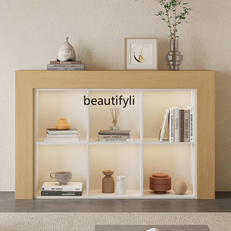 13Nordic simple medieval fireplace cabinet log silent wind fireplace rack decorative storage cabinet