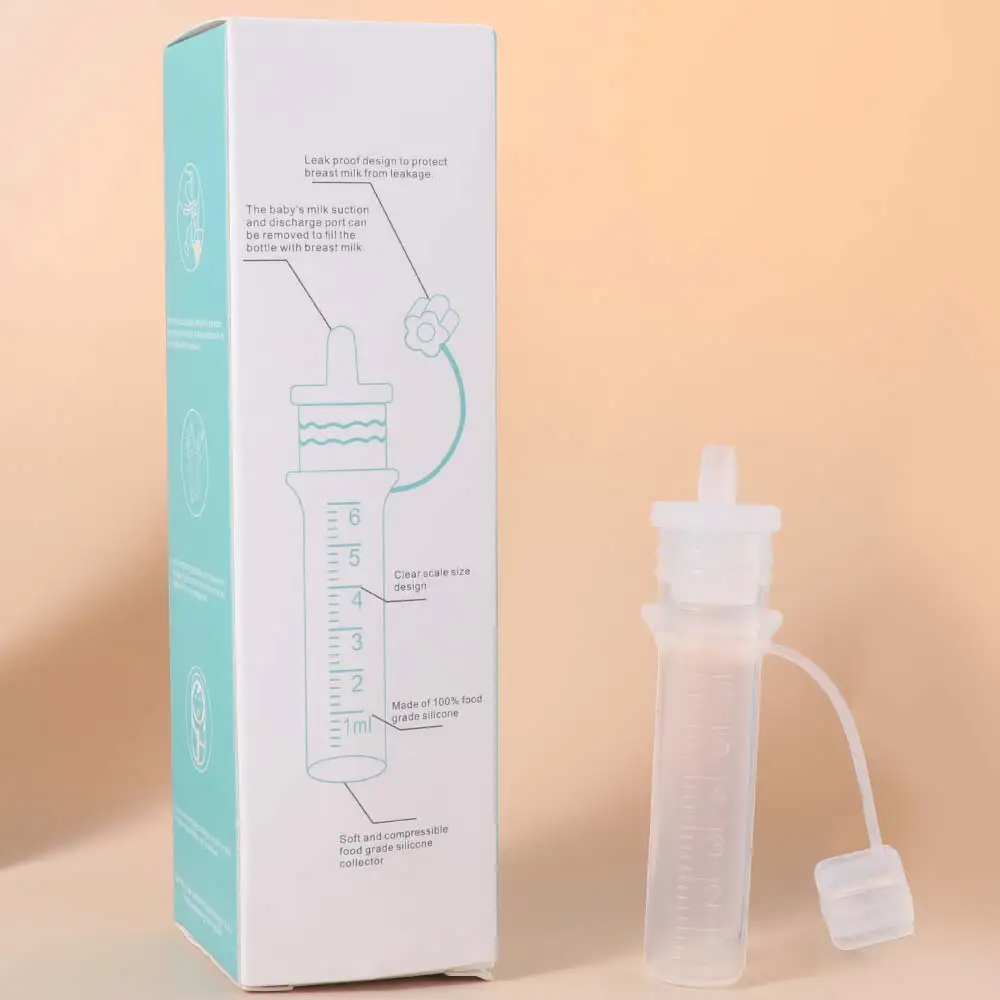 

Reusable Colostrum Collector Food Safe 6ml Breast Milk Collection Baby Essentials Easy To Clean Baby Feeding Device