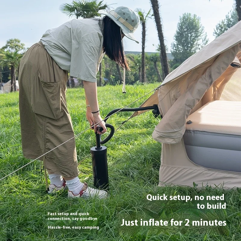 

Хлопковая автоматическая надувная палатка для кемпинга, звездное небо, непромокаемая, теплая, утолщенная, для кемпинга