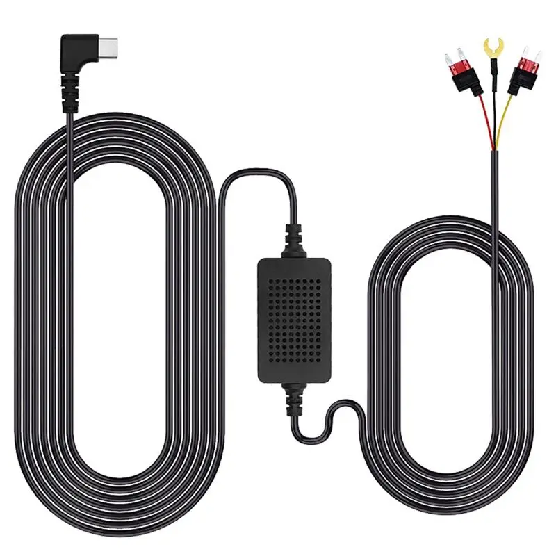 WF-Universal 3.5M Car Dash CAM Wire 12/24V To 5V 3A Vehicle DVR Hardwire Cable Kit Video Camera Recorder Type-C Line