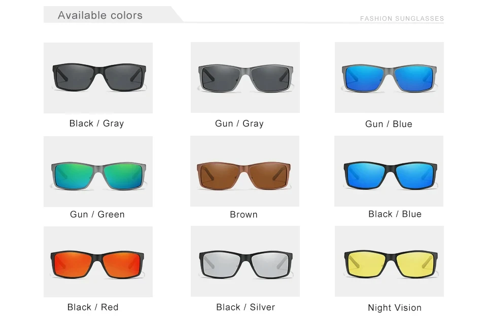 KINGSEVEN Aluminium Polarisierte Sonnenbrille Für Männer UV400 Schützen Anti-reflexion Gläser Männlich Fahren Radfahren Brillen Zubehör – Detail 3
