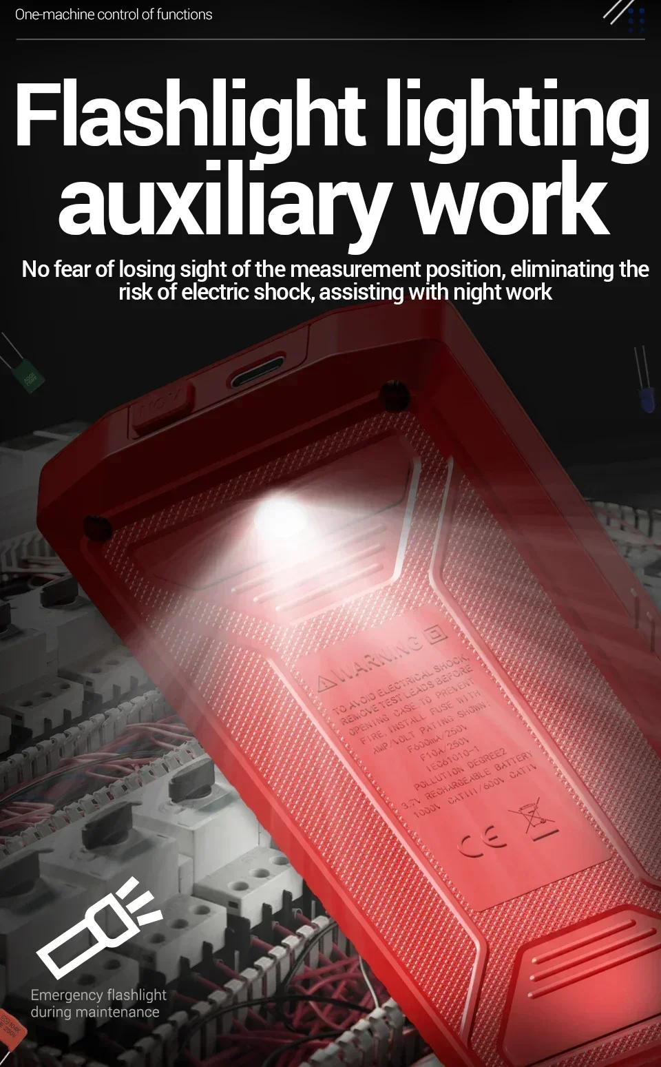 Automatic Multimeter for Measuring AC/DC Voltage Current and Temperature NCV Non-Contact Electrical Testing Model ANENG 628A