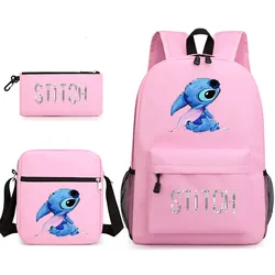 Disney stitch mochila crianças mochila sacos de escola adolescentes meninas meninos portátil mochila feminina viagem bagpacks