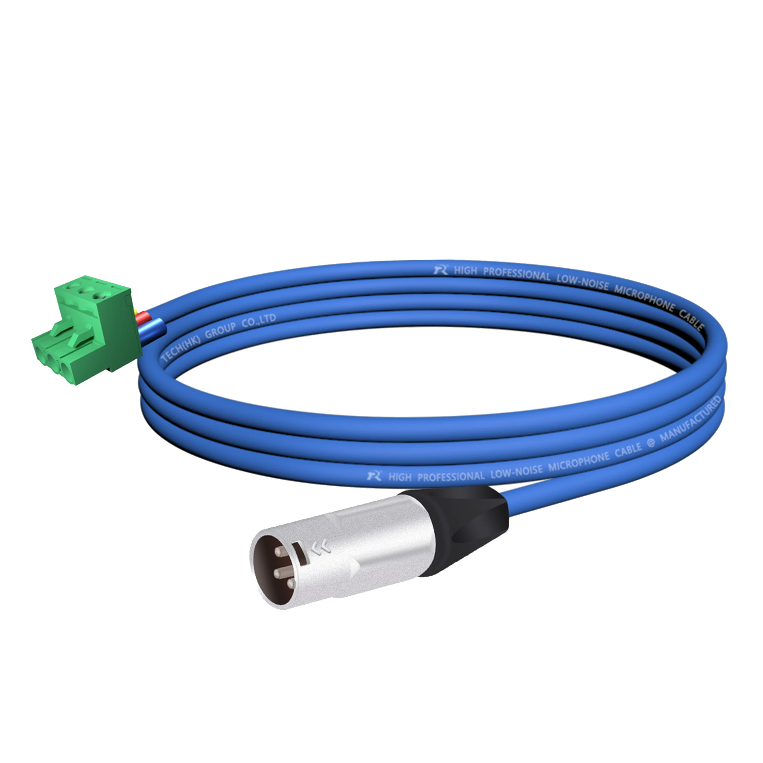 3-poliger XLR-Stecker (Männlich) ​ Steckverbinder, Metallgehäuse, schwarze Schutzkappen für sichere Verbindung an Mikrofone oder Bühnenbeleuchtungssysteme – Detail 4