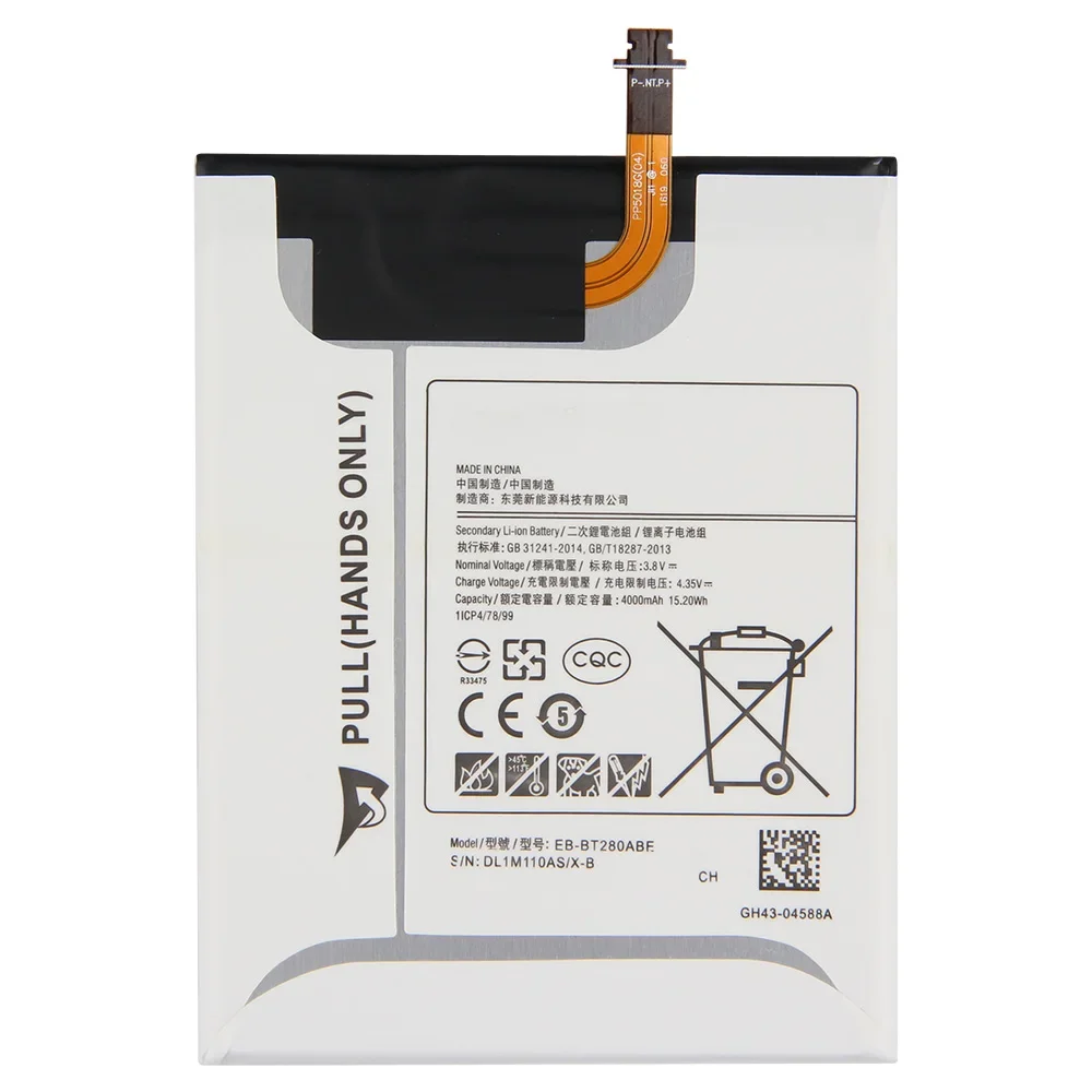 Replacement Battery For Samsung Galaxy Tab A 7.0 SM-T280 T280 T285 Rechargeable Battery EB-BT280ABE 4000mAh
