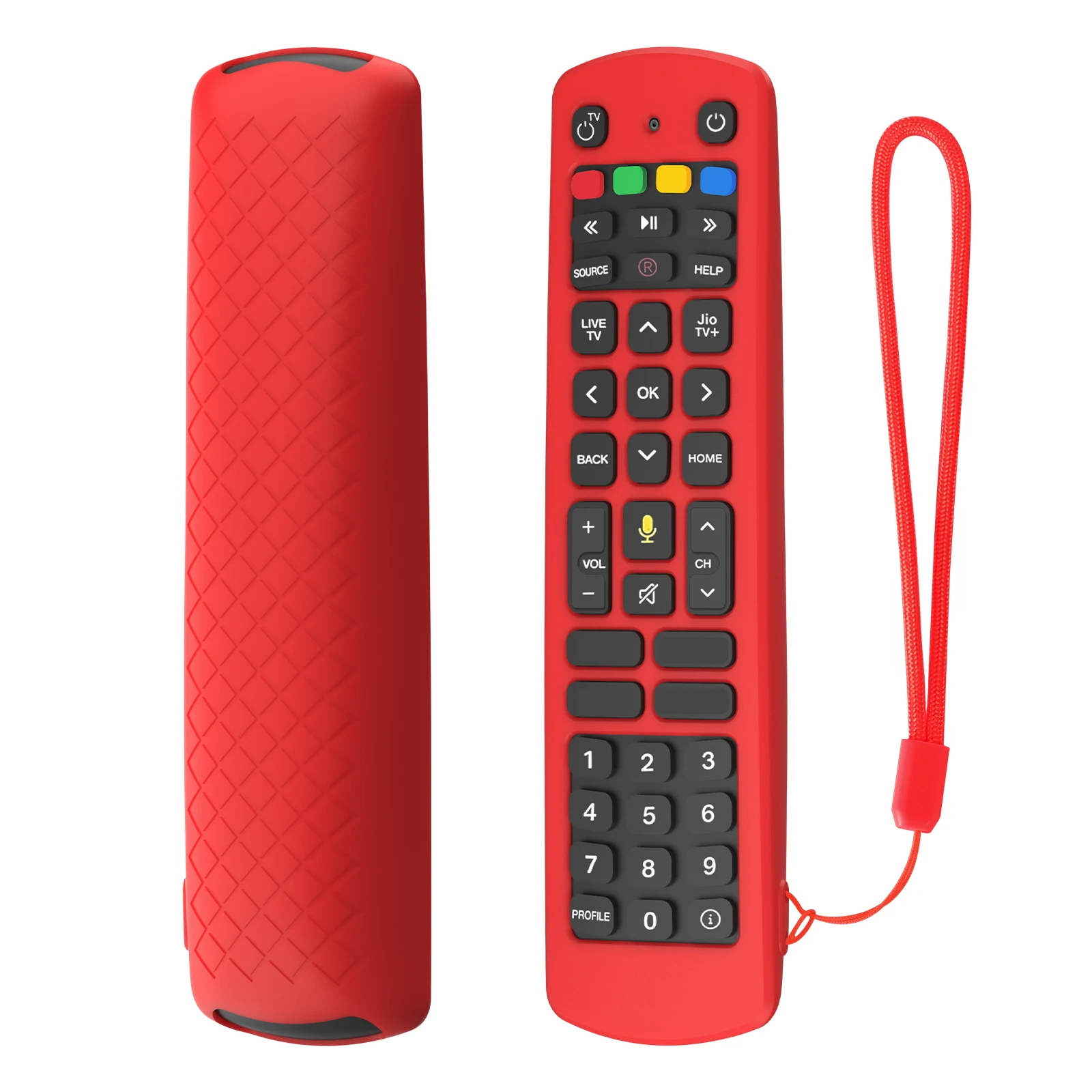 Waterproof Washable Silicone Sleeve for Jio TV Remote Control Shockproof Anti-Scratch Remote Skin Remote Protector