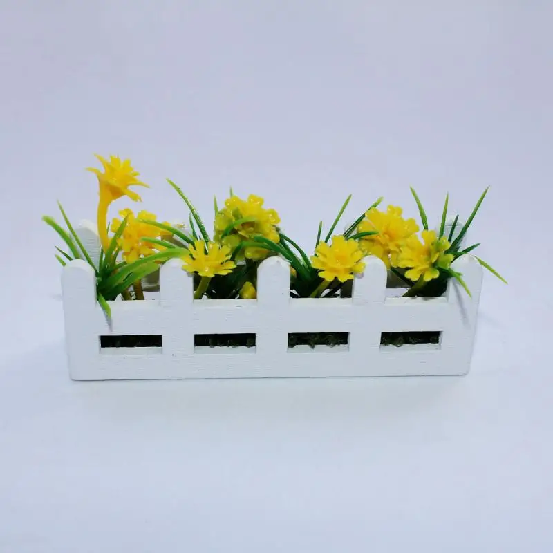 1/12 poppenhuis mini bloempotmodel, simulatie tuindecoratie voor poppenhuis micro landschap ornament