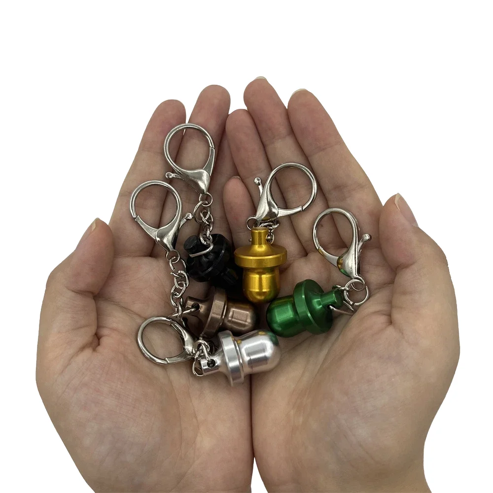 Mini Aluminum Keychain Pendant Storage Boxes Medicine Box herb Box moisture-proof Storage Container Jars Smoking Accessories