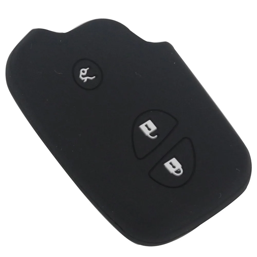 Jingyuqin 30pcs/lot 3 Buttons Silicone Car Key Case Cover Fit for Lexus CT200h ES 300h IS250 GX400 RX270 RX450h RX350 LX570