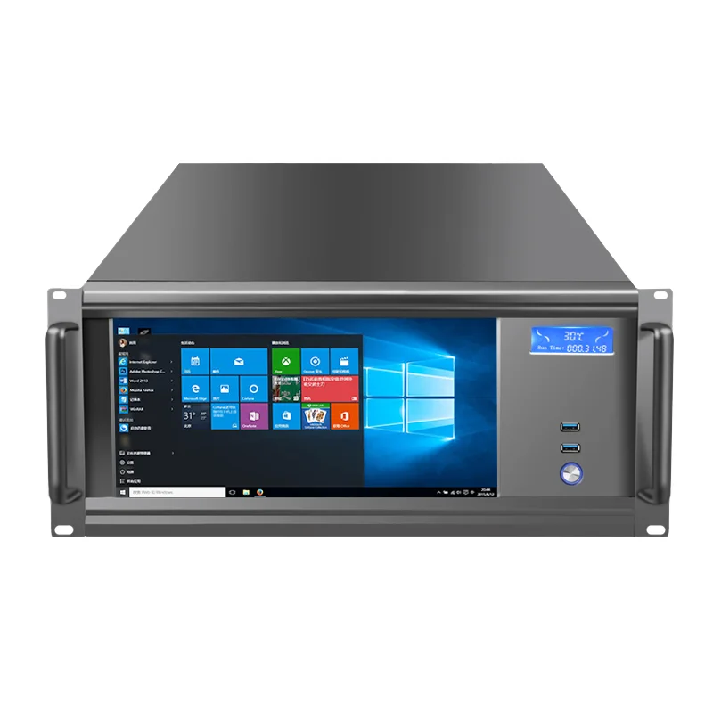 High Quality 5u Server Rackmount Chassis LCD Display VGA USB Front Port Cool for EATX ATX System Industrial Computer PC Case Fan