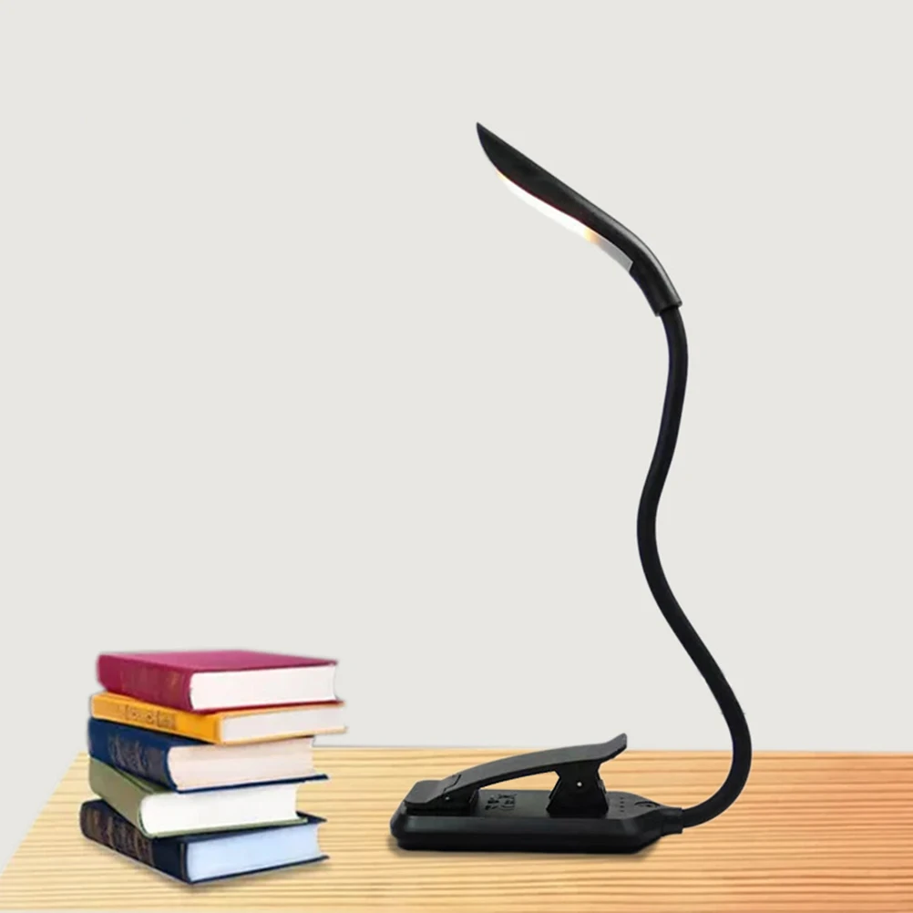 

USB Reading Light Eye-care Book Light Flexible Clip Reading Lamp in Bed and Portable Travel Reading Light (Black)