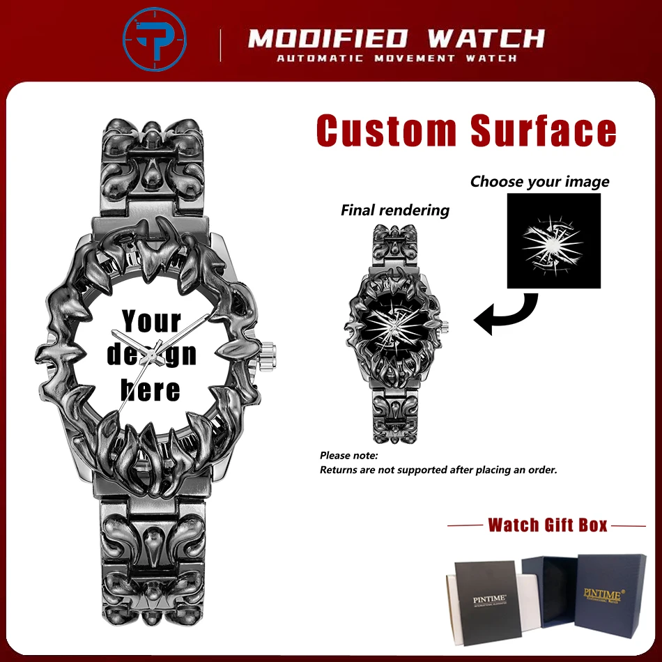

Fashion Heterosexual Claw Watch Men Custom Quartz Watch Alabaster Style Holiday Commemorative Gift Y2K European American Watches