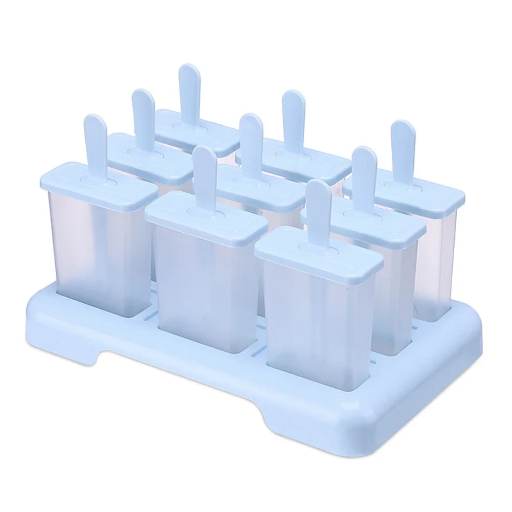 

4PCS Pack Ice Lolly Cream Maker Mold DIY Popsicle Mould Frozen Yogurt Icebox Ice tray Caksicle stick Ice cube silicone Mold
